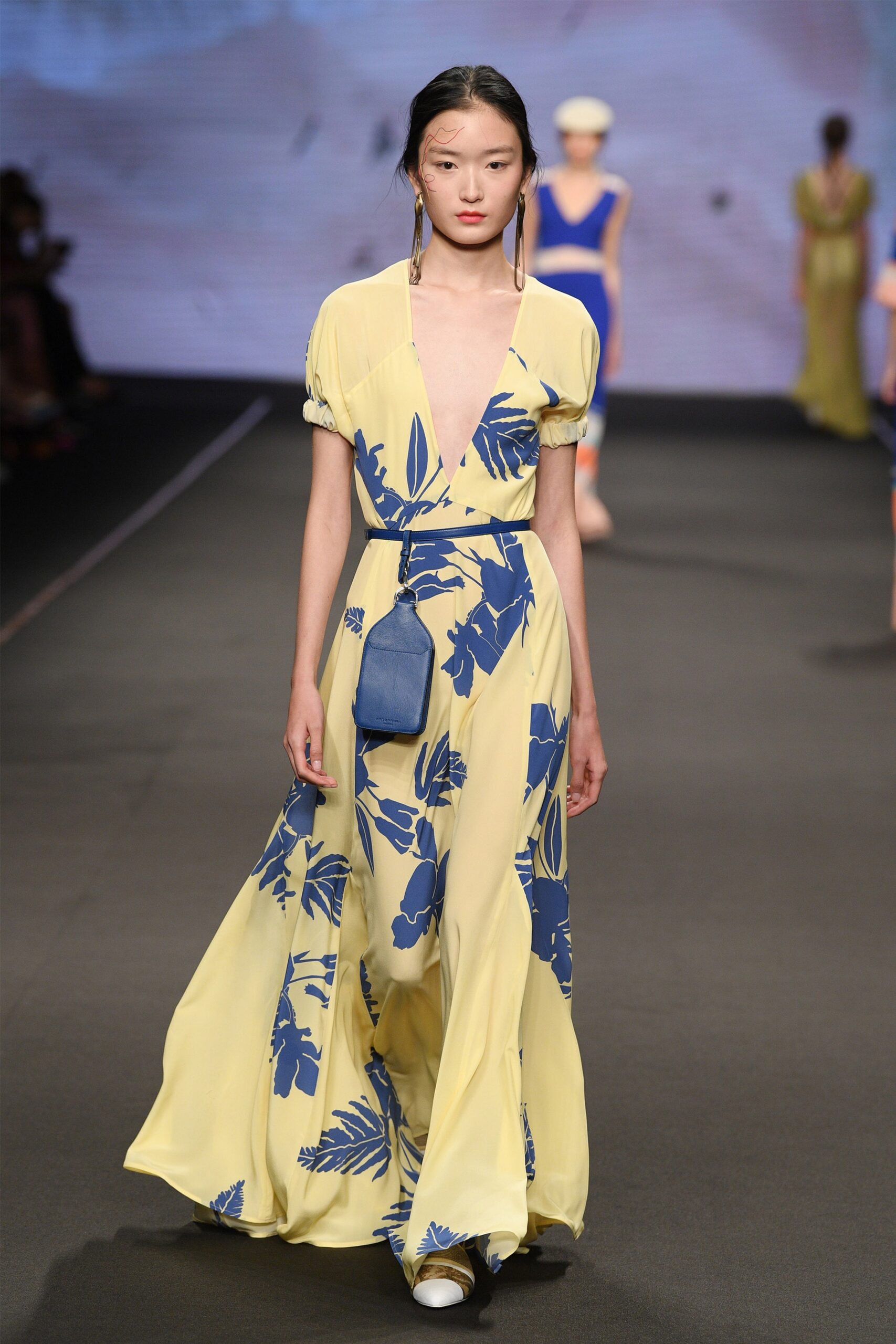 yellow floral maxi dress
