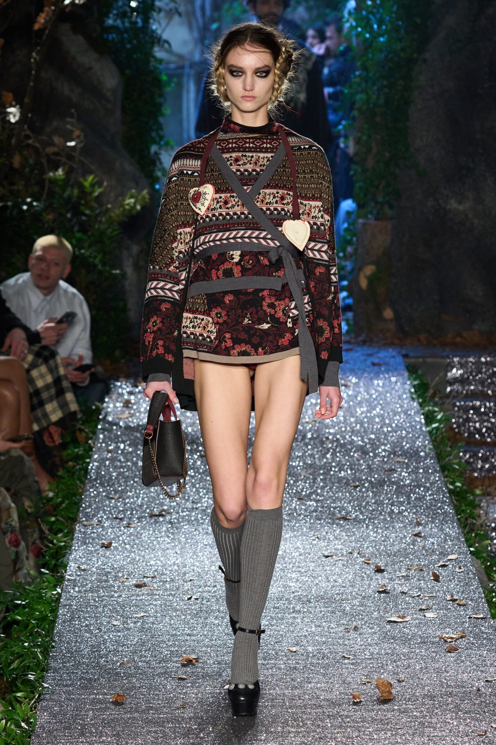 oversized wool sweater with shorts
