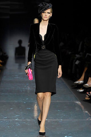 black velvet fitted dress