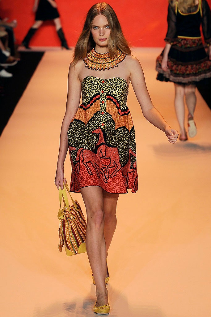 colorful printed mini dress