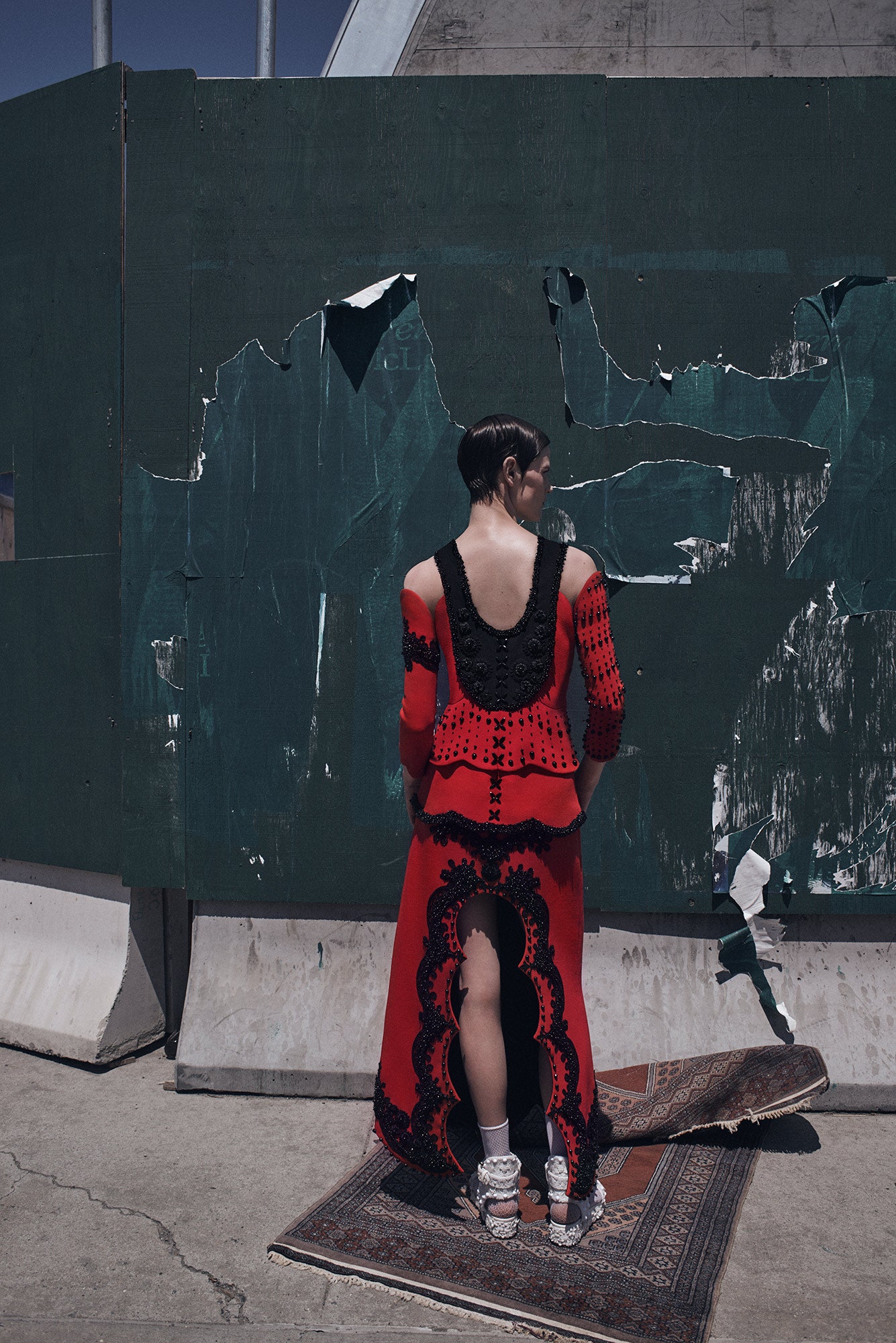 red black lace maxi dress