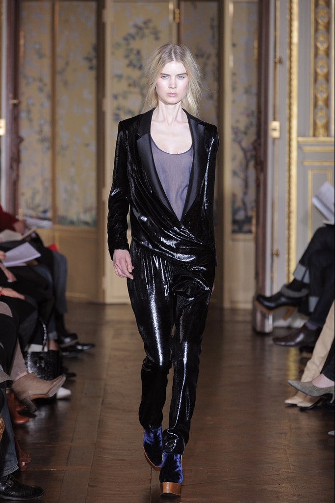 black velvet fitted suit