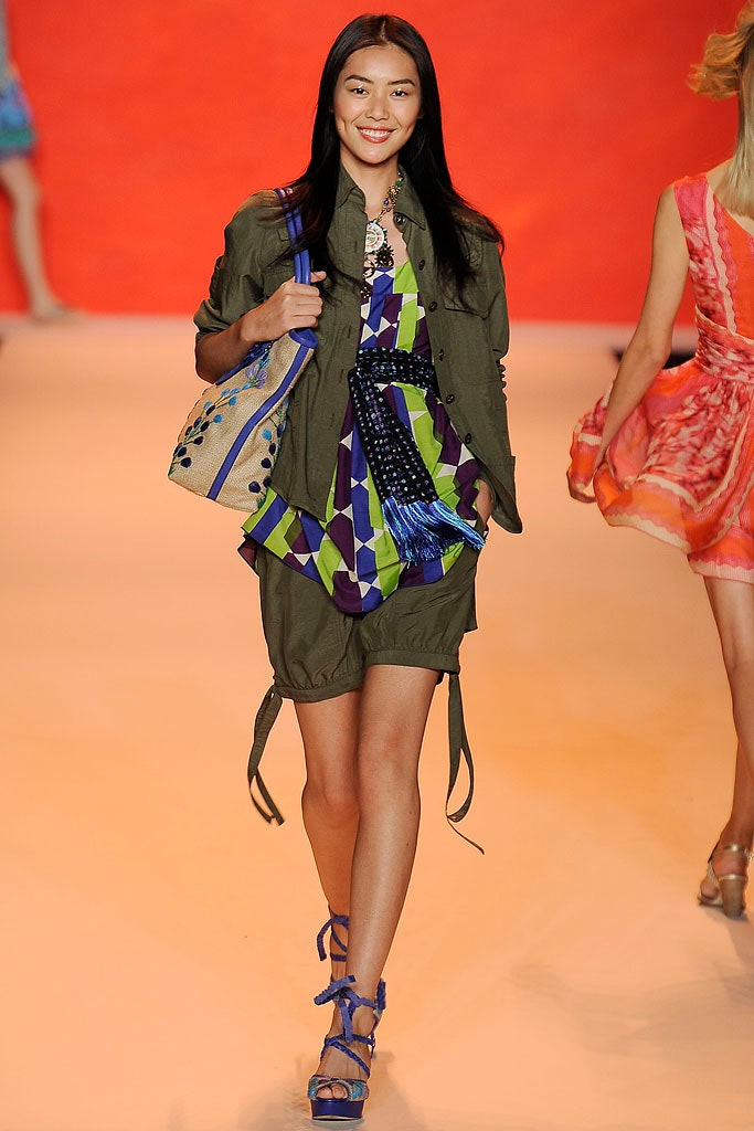 green jacket multi romper