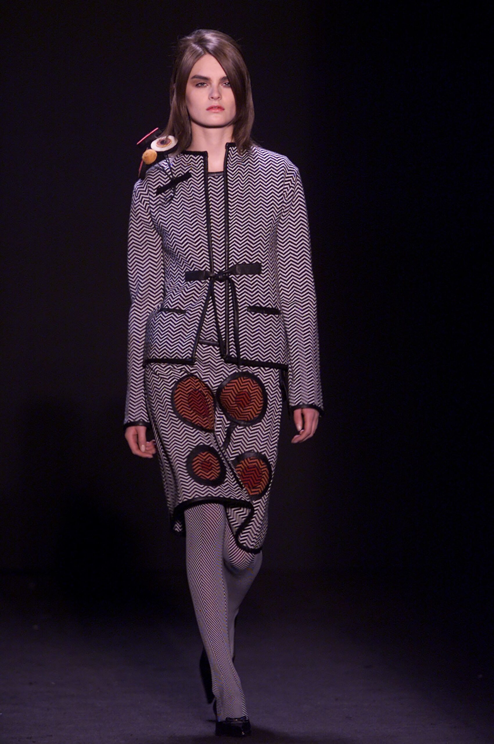 black and white embroidered midi dress