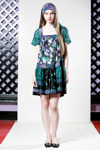 floral mini dress with headband