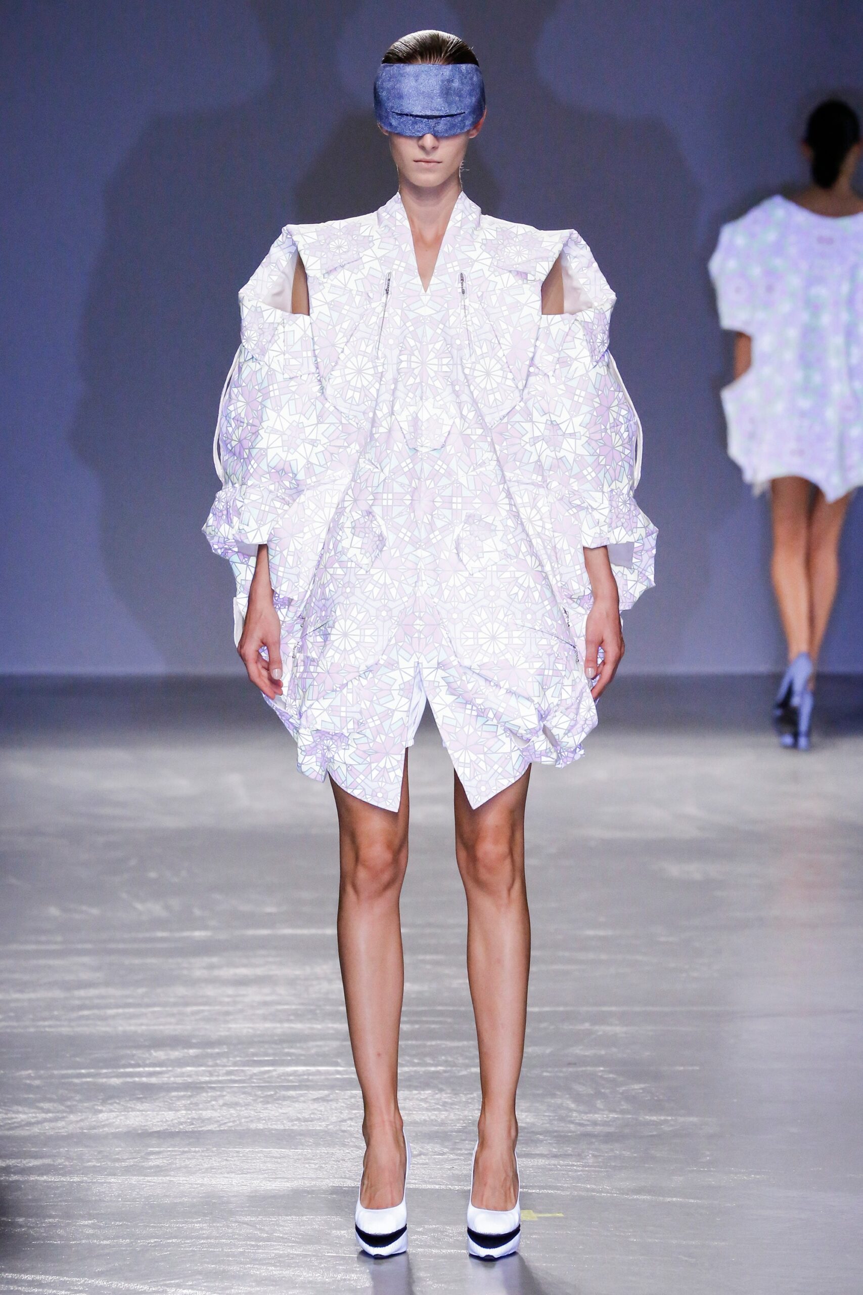 white silk relaxed mini dress