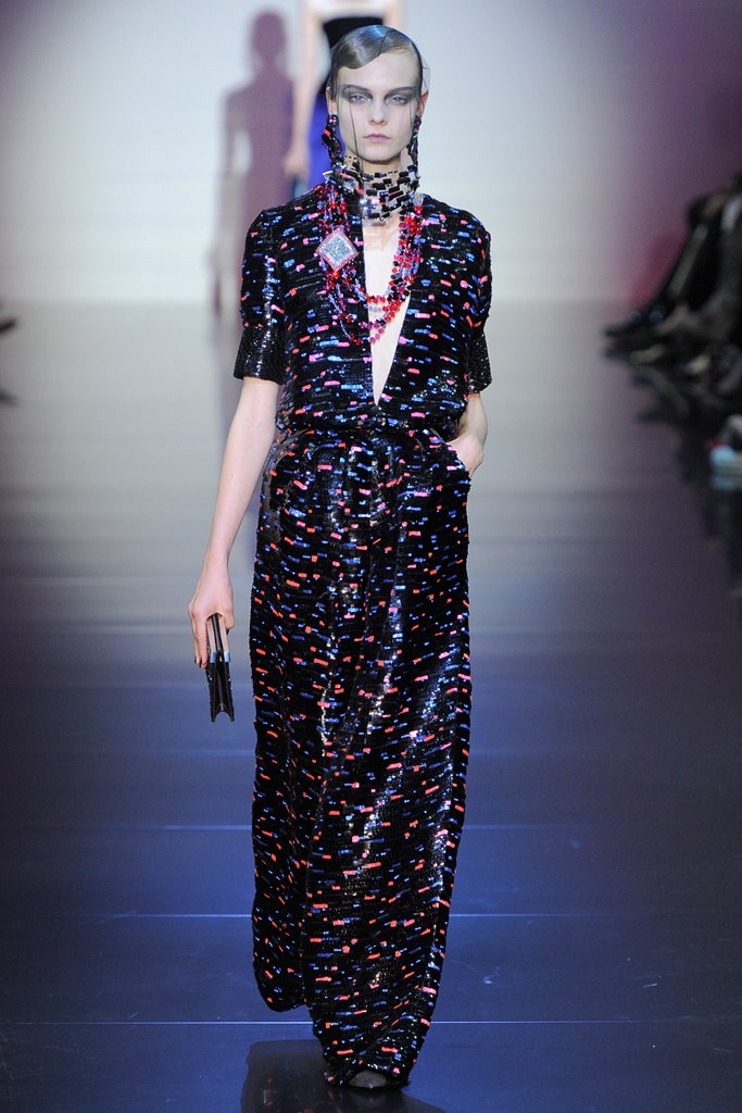 black multi sequin maxi dress