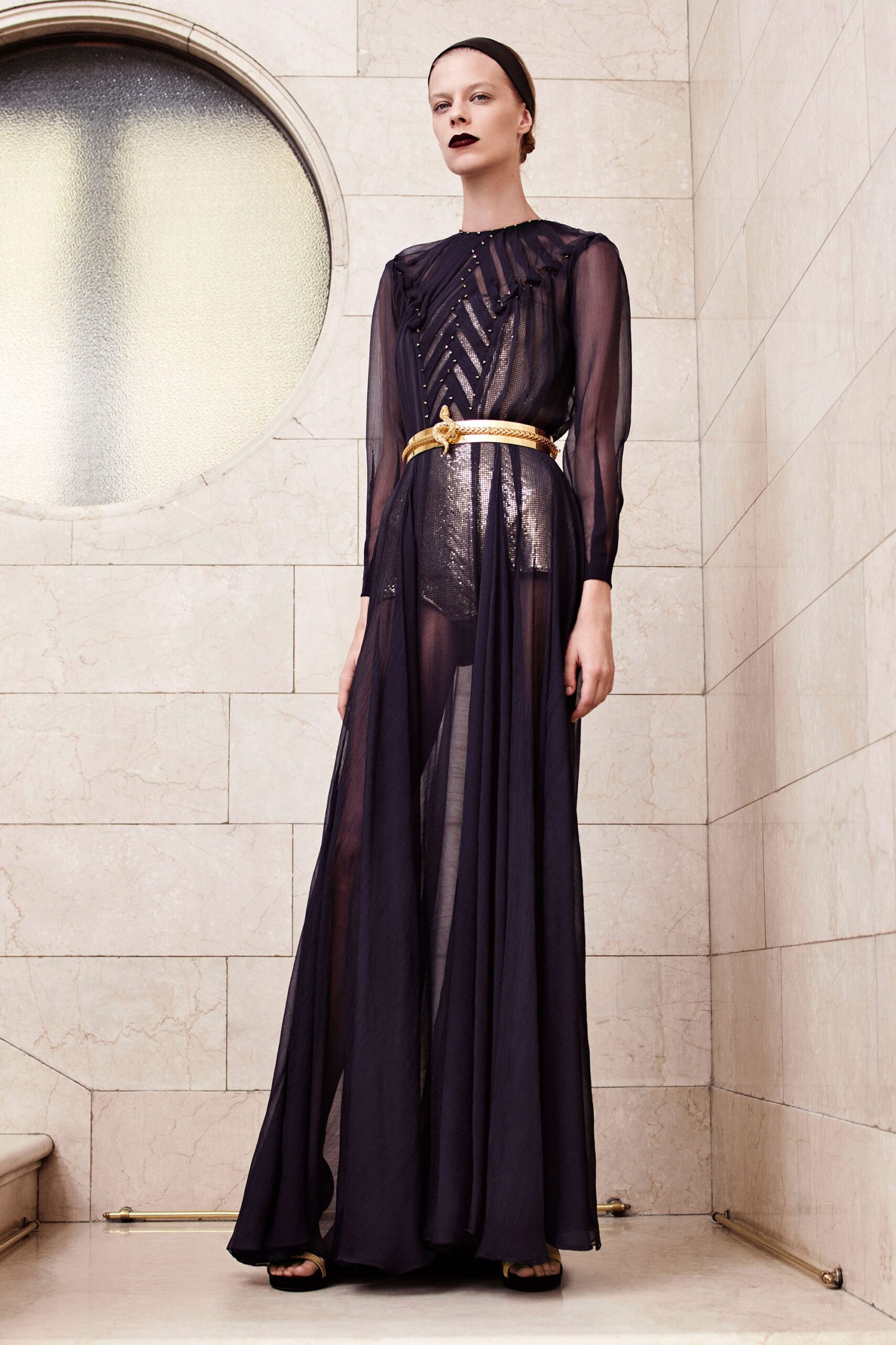 gold metallic embellished belt