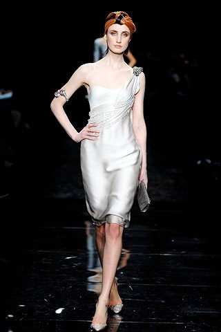 white silk fitted asymmetric dress