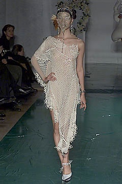 white lace asymmetric dress