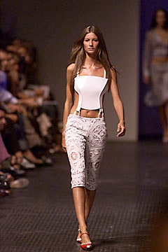 white fitted top with cropped pants