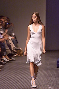 fitted white silk dress