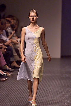 fitted gray and yellow dress