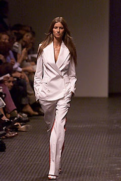 white tailored suit