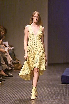 yellow lace midi dress