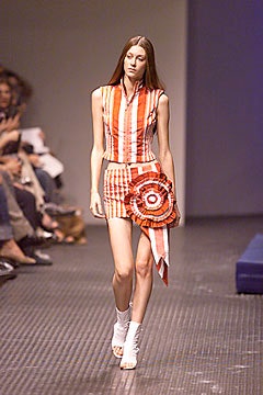 red and white fitted top and shorts