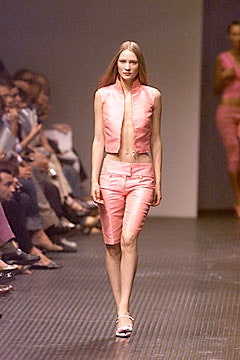 pink silk fitted top and shorts