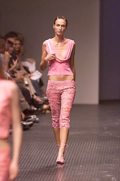 pink fitted top and pants