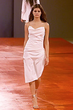 white silk sleeveless dress