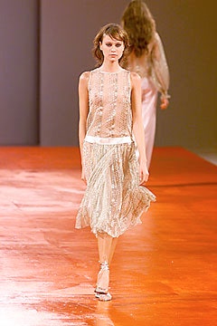 beige silk sleeveless dress