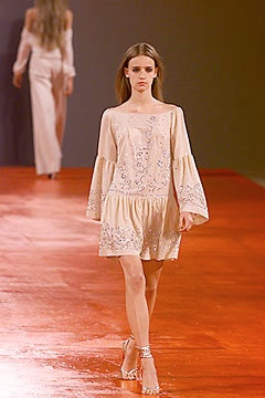 beige silk embroidered mini dress