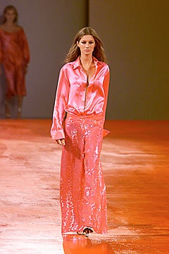 pink silk long-sleeve collared relaxed buttoned shiny shirt