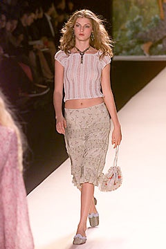 white fitted top with beige midi skirt