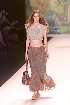 beige cropped top brown maxi skirt