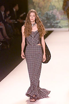 black and white checked top and pants