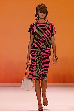 fitted printed midi dress
