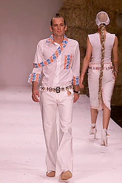 brown beaded belt