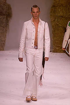 white denim fitted flared pants