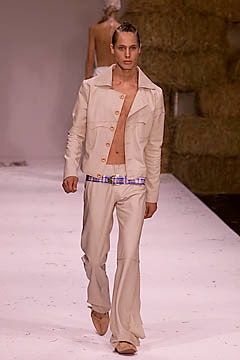 beige fitted jacket and pants
