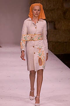 white cotton long-sleeve collared fitted embroidered buttoned dress