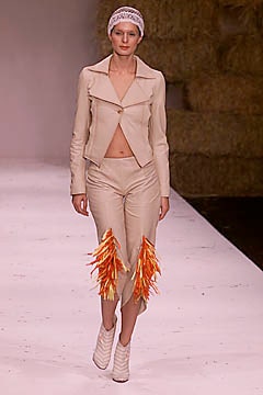 beige leather long-sleeve collared fitted buttoned jacket