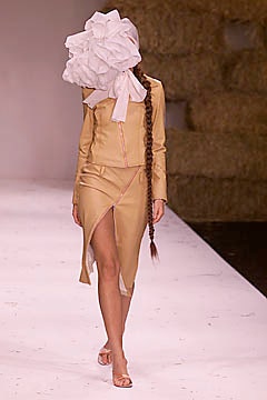 beige leather long-sleeve v-neck fitted midi dress