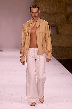 beige leather long-sleeve collared relaxed buttoned jacket