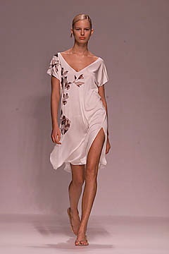 white silk relaxed dress