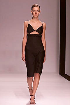 black silk sleeveless dress
