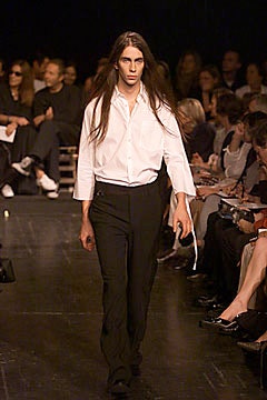 white collared long-sleeve shirt