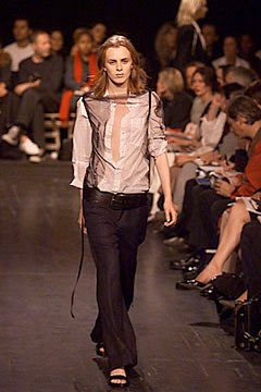 pink unknown long-sleeve collared buttoned sheer blouse