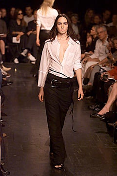 white low-cut collared shirt