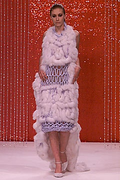 white and purple layered dress