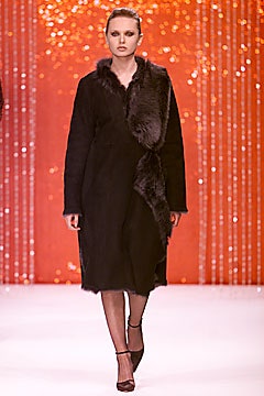 black fur coat