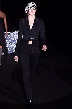 black wool long-sleeve collared tailored buttoned suit