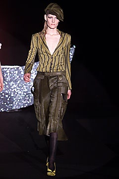 green and yellow striped blazer