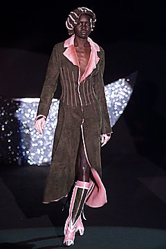 brown suede long-sleeve collared fitted zippered flared coat