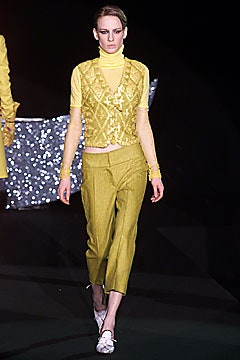 yellow cotton sleeveless v-neck fitted embroidered vest