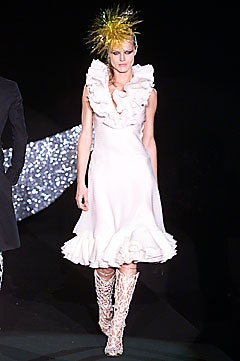 white silk ruffled mini dress