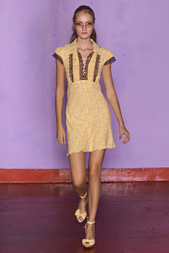 yellow fitted mini dress